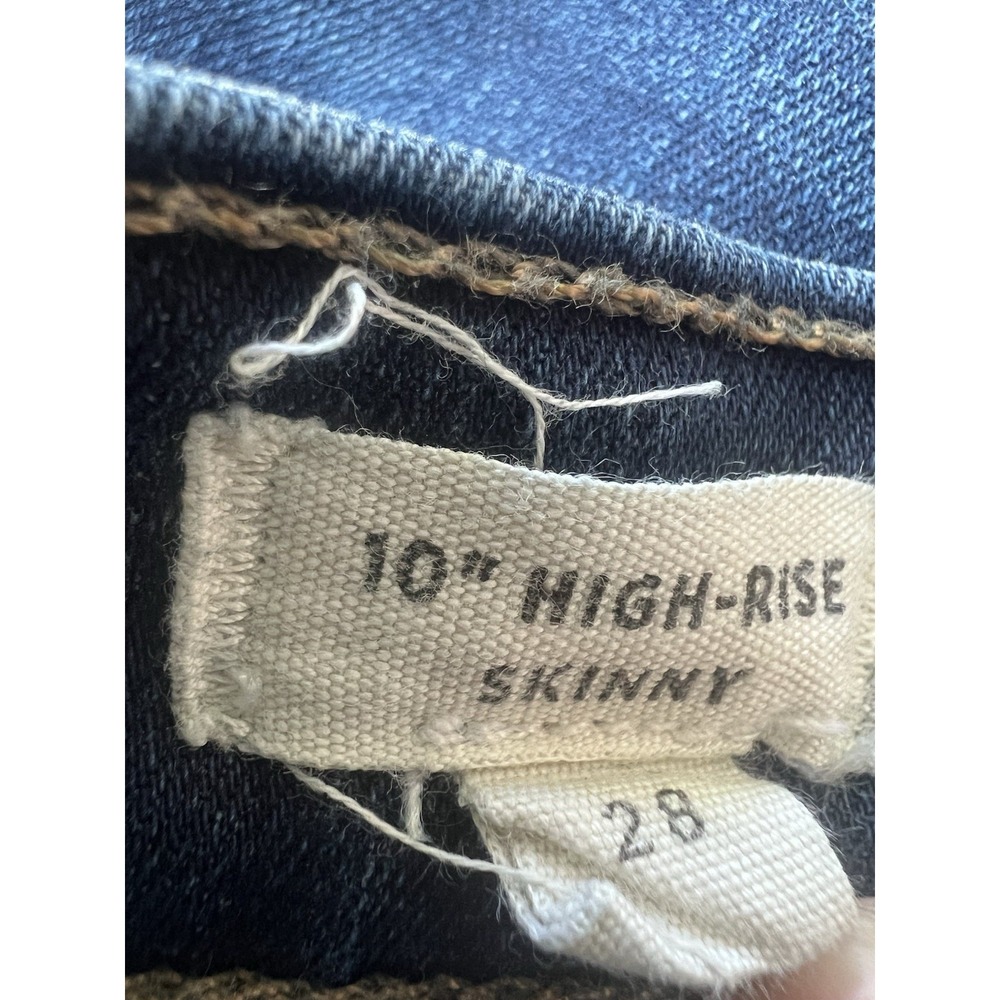 Madewell Women's Blue Jeans 10" High-Rise Skinny Jeans Size 28 - Picture 2 of 8